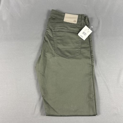AG Pants Tellis Modern Slim 35 x 34 Green Cotton Polyester Spandex NWT MSRP $215
