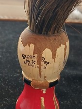 Vtg authentic 1950s "Strong Set" Shaving Brush w/ Horsehair Bristles.