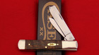 Case XX 72005RAZ Black Curly Oak Wood One Arm Razor Knife 14006 USA 2024 Issue