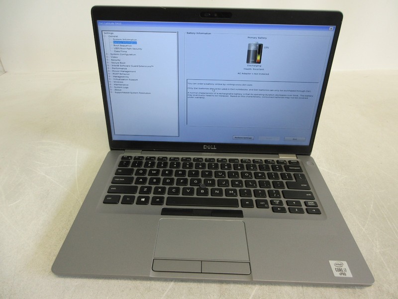 Dell Latitude 5410 Core i7-10810U 1.10GHz No Ram No Hard Drive No Power Adapter