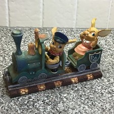 PENDELFIN RABBITS “ THE TRAIN ” RARE LIMITED EDITION OF 500 IN PERFECT CONDITION