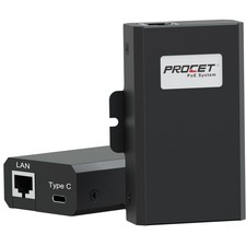 PROCET Gigabit PoE to USB C Splitter up to 60W PoE RJ45 to C Type Power Ether...