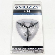 Muzzy Mx-3 100 Grain 1-14 Cut Archery Broadheads 3-pack 225-mx3 Muzzy Mx-3 100 Grain 1-14 Cut Archery Broadheads 3-pack 225-mx3