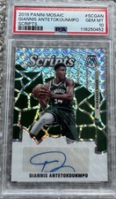 2019-20 Panini Mosaic - Scripts #SC-GAN Giannis Antetokounmpo (AU) Auto PSA 10