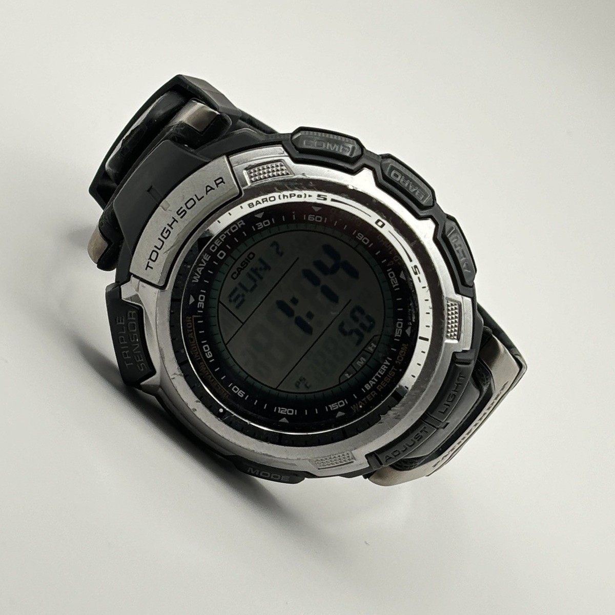 Casio Pathfinder 3070 PAW-1300 Triple Sensor Tough Solar 44mm