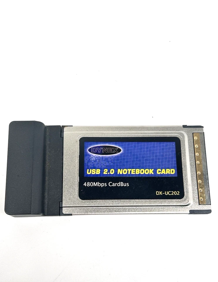 Dynex DX-UC202 USB 2.0 PCMCIA CardBus Notebook Adapter 2-Port - Great - Image 2 of 4