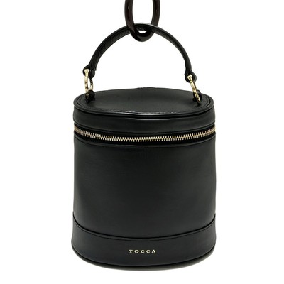 Auth TOCCA - Black Leather Handbag