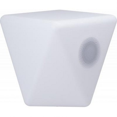 Color Block Leuchtender Lautsprecher Bluetooth 4.1 IPX4 ColorLight Modell Rock Weiß