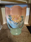 Hull Art Pottery Majolica Water Lily Vase #LA 8 1/2" at 9" Tall