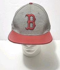 Boston Red Sox Pro Standard Adjustable Hat with Leather Brim  MLB Genuine