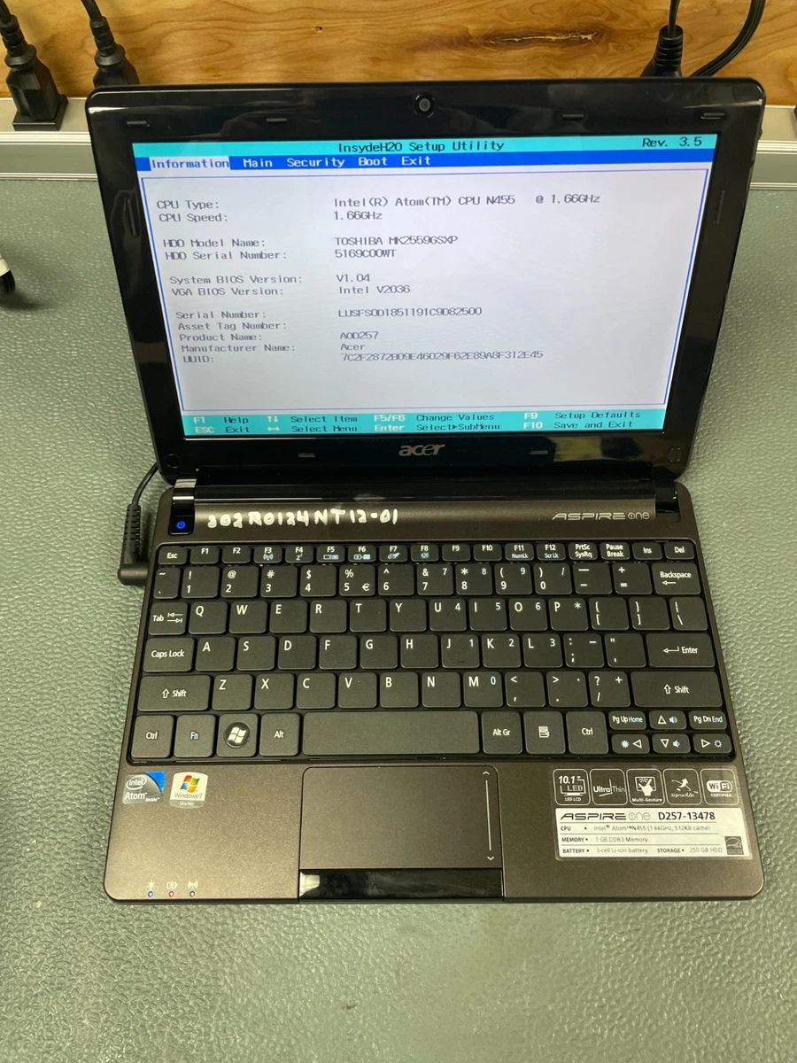 Acer Aspire One D257 In Pc Laptops & Netbooks for sale | eBay