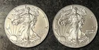 2016 US MINT SILVER EAGLES. LOT OF 2. Fresh From NGC ROLL. Nice Coins.  UNC.
