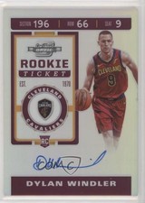 2019-20 Panini Contenders Optic Rookie Ticket Dylan Windler #132 Auto 00v4