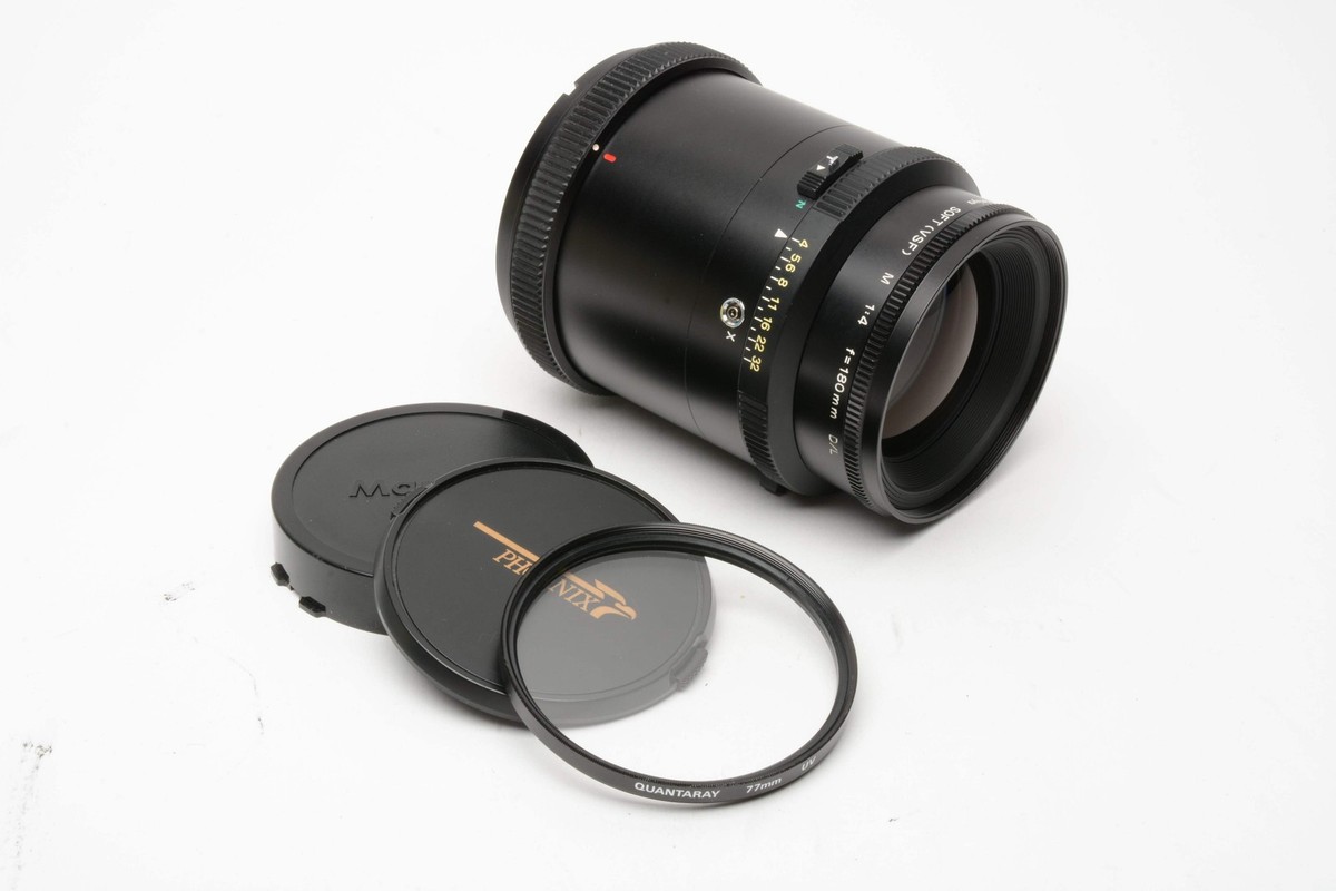 Mamiya RZ67 180mm f4 Soft VSF D/L lens w/3X filter discs, UV Mamiya RZ67 180mm f4 Soft VSF D/L lens w/3X filter discs, UV