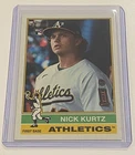 Nick Kurtz RC 2025 Topps Heritage Flipped Bat Variation SSP Athletics