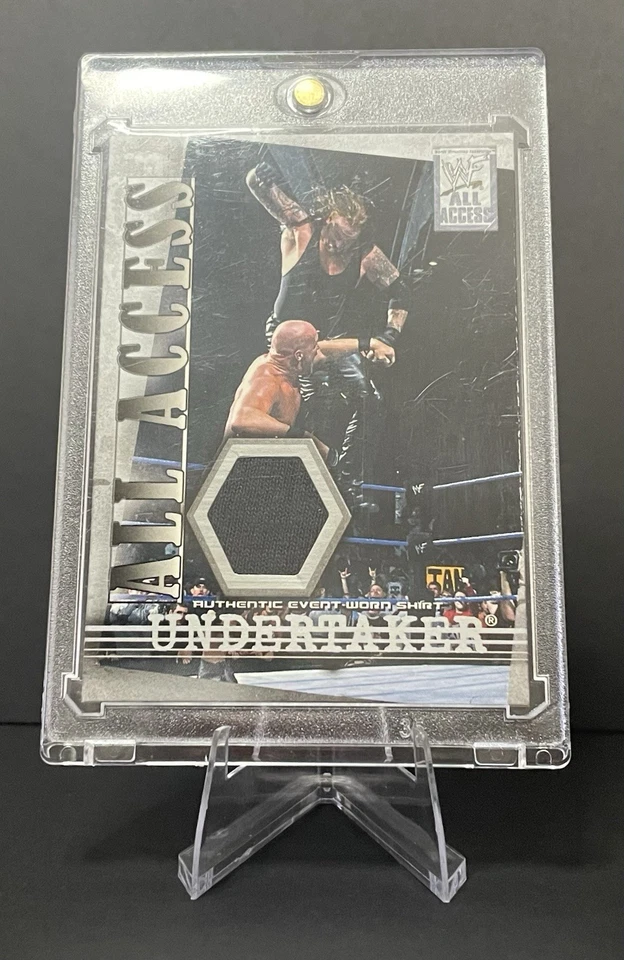 Undertaker 2002 Fleer WWF All Access Shirt Relic Card WWE Legend Event-Worn - Image 3 of 3