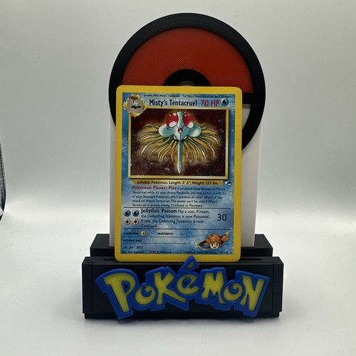 Pokémon TCG Misty's Tentacruel 10/132 (Swirl) Gyme Heroes Unlimited Holo Card MP