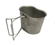 GENUINE USGI MILITARY SURPLUS  1 QT STAINLESS CANTEEN CUP HEAVY DUTY NEW