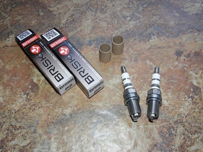 2x BRISK P2 Super Iridium Upgrade Spark Plugs fit: Honda X-ADV750 - 2017 to 2025