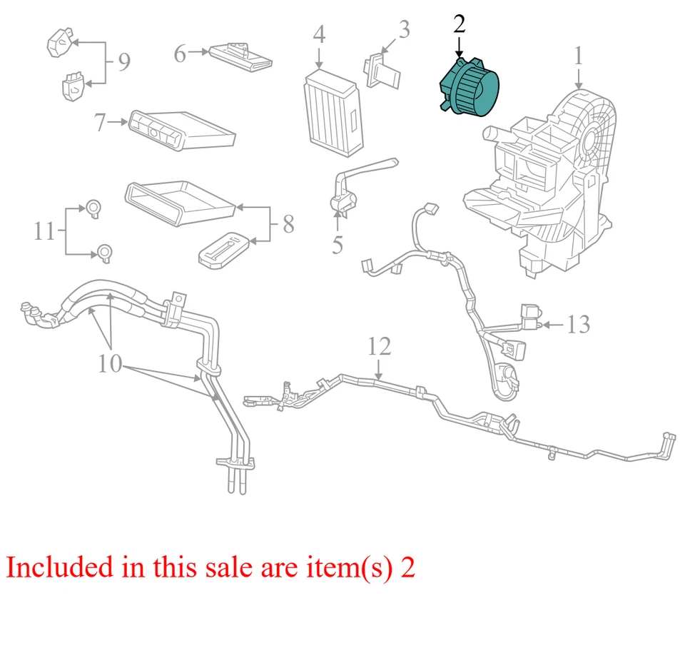 Dodge Grand Caravan 2015-2018 motor soplador trasero HVAC usado 0701132570 OEM Foto 4 de 4