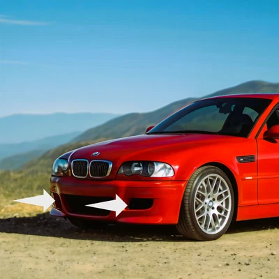 Brake Cooling BMW E46 M Front Bumper no CSL Luftführung Bremse vorne Stoßstange - Bild 1 von 4