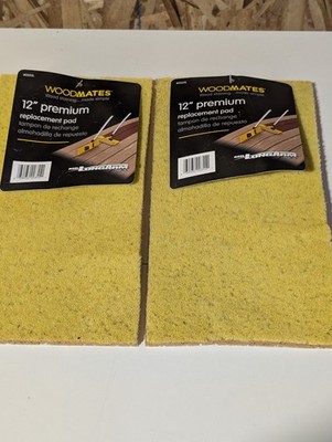 2 Pack Mr. Longarm Woodmates 12'' Premium Replacement Pad Stain Applicator #0355