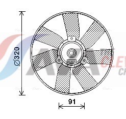 Fits AVA VN7538 RADIATOR FAN SEAT INCA (1996) 1.6  ⭐UK Stock⭐
