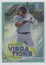 2022 Bowman Virtuosic Vibrations Aqua Refractor /125 Jasson Dominguez #VV-4 0me1