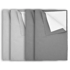 4 Pack Silver Polishing Cloth Large Double Sided Tarnish Remover Jewelry Care