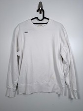 Tory Sport Womens Crewneck Capsule Staple Minimalist Sweatshirt White Sz 20x25