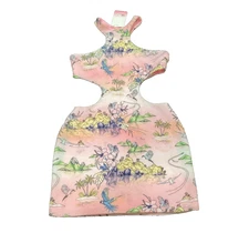 Oceanus Paradise Island/Ocean Scene Design Dress Large NWT