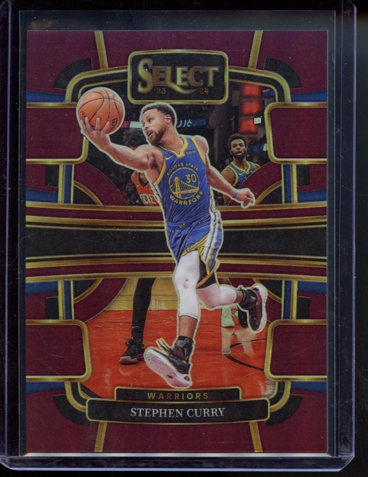 2023-24 Panini Select Stephen Curry - Concourse Level - Maroon Prizm /175