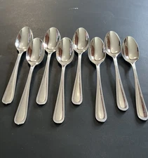 Lenox Regan Place/Soup Spoons 7 1/8" Stainless Flatware Set of 8