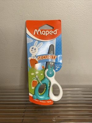 Maped 037800 ''Kidicut'' 12 cm 4.5-Inch Scissors - Green/White Handles Single Pack
