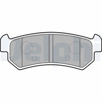 Delphi Bremsbelagsatz, Scheibenbremse Hinterachse U.A. FüR Chevrolet, Daewoo