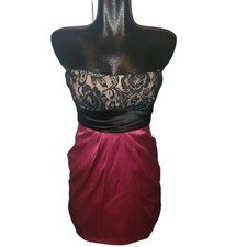 G.L.A.M. Pink And Black Cocktail Party Dress Size S