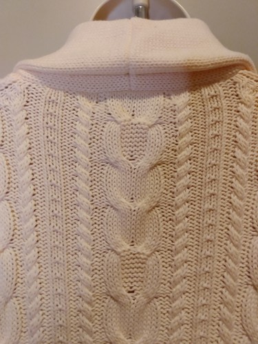 Lauren Ralph Lauren Damen Große L Pullover Kurzarm Zopfmuster Baby Rosa - Bild 8 von 16