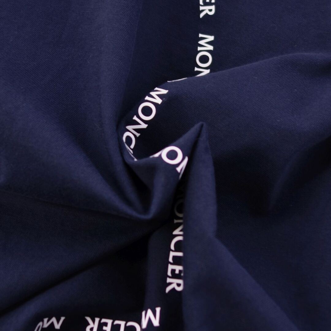 Moncler 2021 T-shirt Top Long Sleeve Logo Print Men's M Navy Used MOLO-0 thumbnail 5