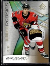 2019-20 SP Game Used Gold Spectrum Premium Materials Vitaly Abramov 12/65 #116