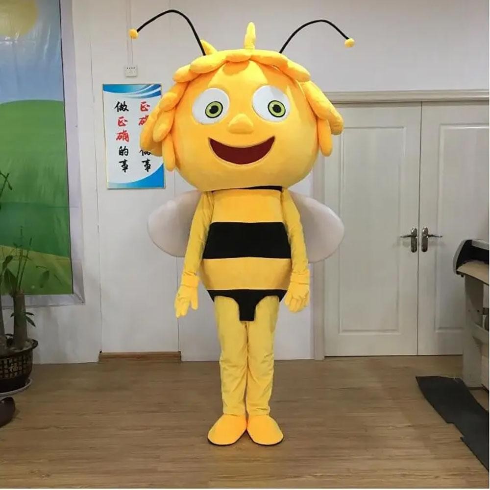 Disfraz de Abeja Maya Mascota Divertido Disfraz Juegos con disfraces Traje Fiesta de Halloween Vestido Elegante