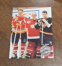 1992 Pro Set Platinum ALL-STAR Gary Roberts Tim Cheveldae Trevor Linden NHL #280