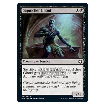 Magic The Gathering Abenteuer in den vergessenen Reichen Grabghul 118/281