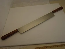 Dexter USA S18914 Double Wood Handle Cheese Block Knife 14 inch Blade Factory2nd
