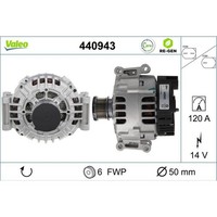 Valeo 440943 Generator FüR Mercedes Benz Vito Mixto Viano Sprinter B906 B909
