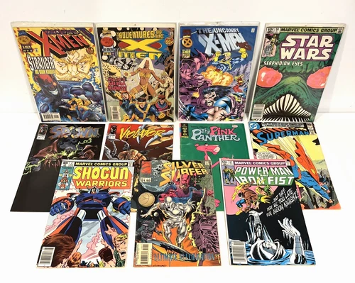 LOT OF 11 VINTAGE MARVEL DC COMIC BOOKS X-MEN STAR WARS SPAWN VIOLATOR SUPERMAN