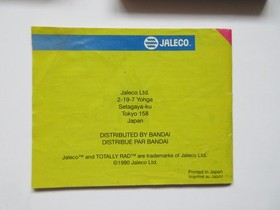 TOTALLY RAD JEU NINTENDO NES BOITE + JEU + NOTICE PAL FRA