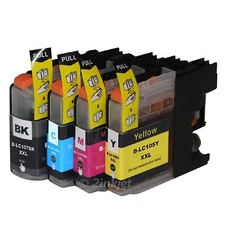 *4 Pack  LC107 LC105 XXL Ink  For Brother LC-107 MFC-J4710DW with CHIP