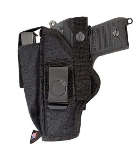 HI-POINT HOLSTER 9MM & .380 AMBIDEXTROUS BELT CLIP EXTRA-MAG HOLDER BY ACE CASE - Picture 1 of 4