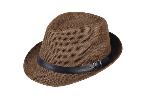 Fashion Color Fedora Trilby Gangster Straw Panama Hat Cap Men Women Summer Beach - Picture 4 of 7