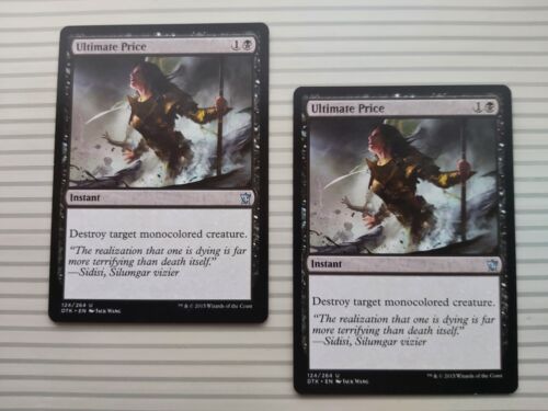 Magic: The Gathering - Dragons of Tarkir ~ Uncommon ~ Ultimate Price x 2 - Picture 1 of 2